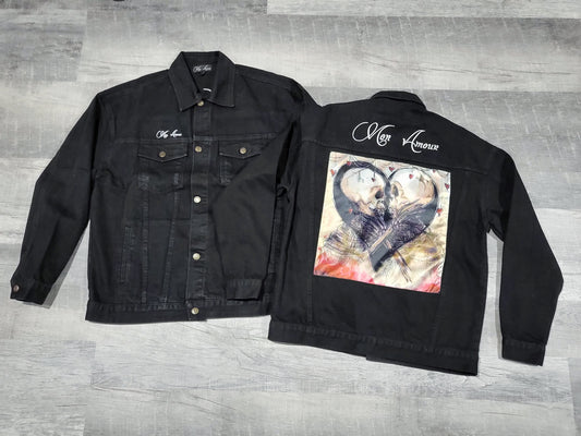 Until Death Do Us Part Skull Jean Jacket